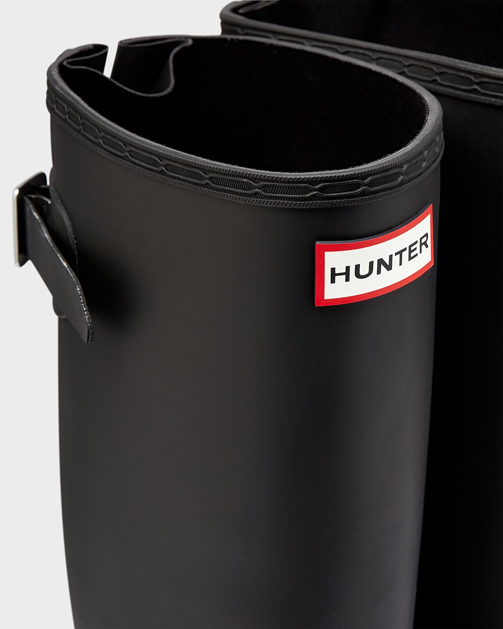 Women Hunter Original Back Adjustable | Tall Rain Boots Black | NZ-60493-STVA